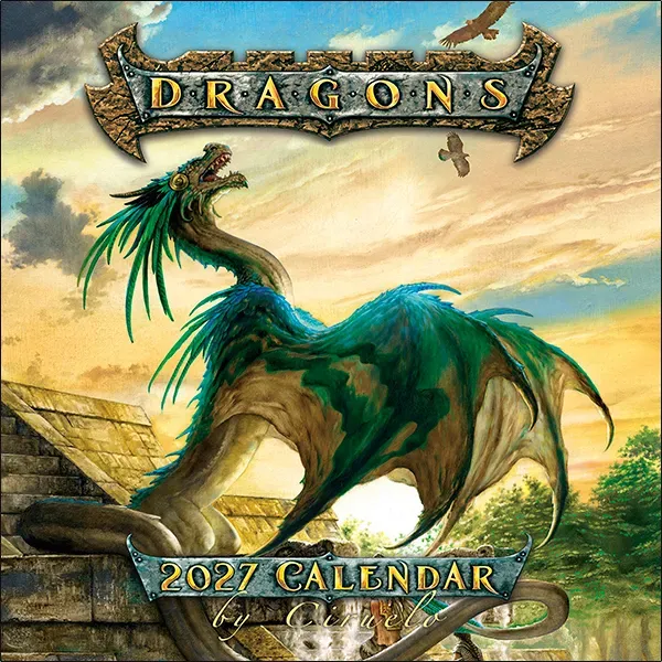 Sellers Publishing Dragons by Ciruelo 2027 wandkalender draken
