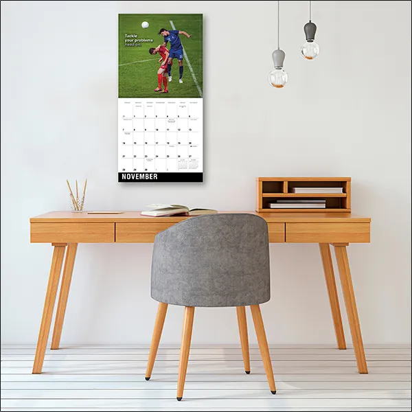 Sellers Publishing Soccer 2027 Wandkalender Voetbal