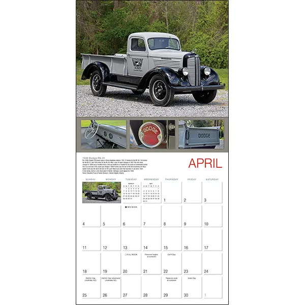 Sellers Publishing Vintage Pickups 2027 wandkalender trucks
