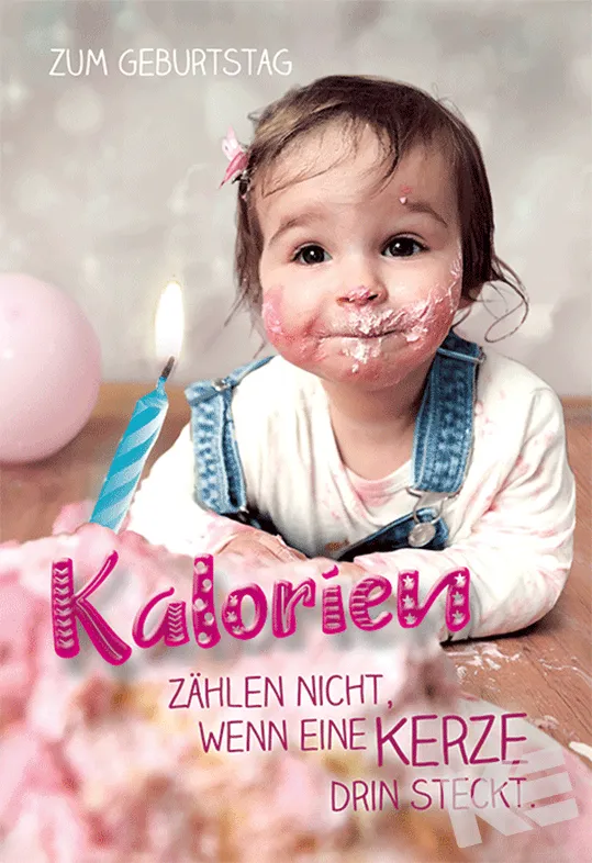 Kurt Eulzer Geburtstag 50-0110 wenskaart baby 3D taart