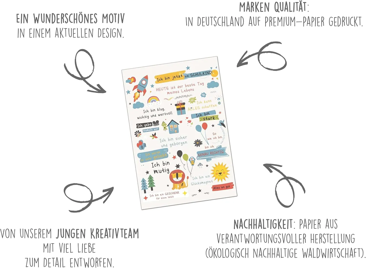 Edition Seidel ES153 SW025 kaart eerste schooldag envelop