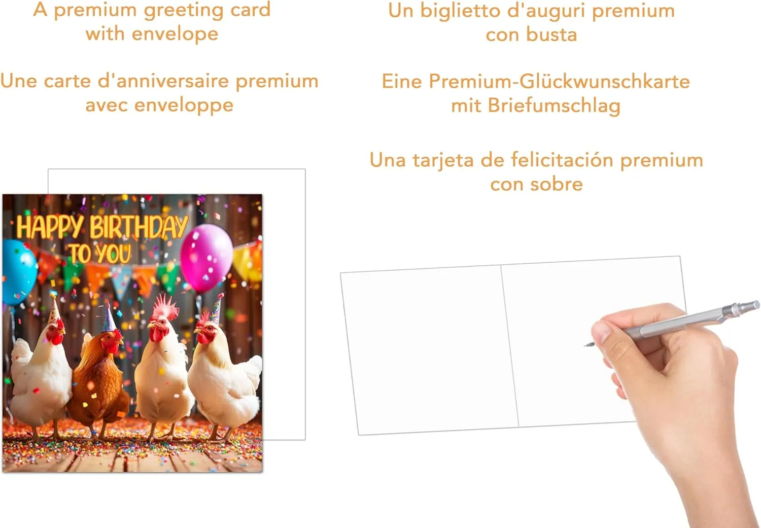 Edition Seidel Premium GQ211 SW024 verjaardagskaart met envelop grappig