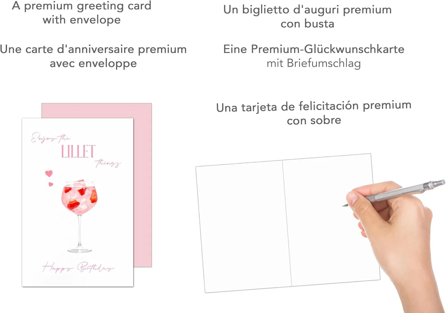 Edition Seidel Premium verjaardagskaart G3668 drink met envelop
