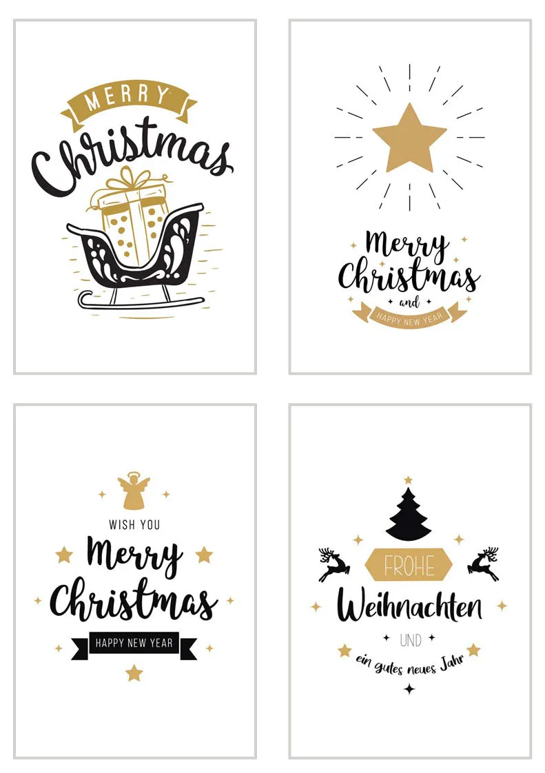 Edition Seidel Set 21108 kerstkaarten 20 stuks met envelop