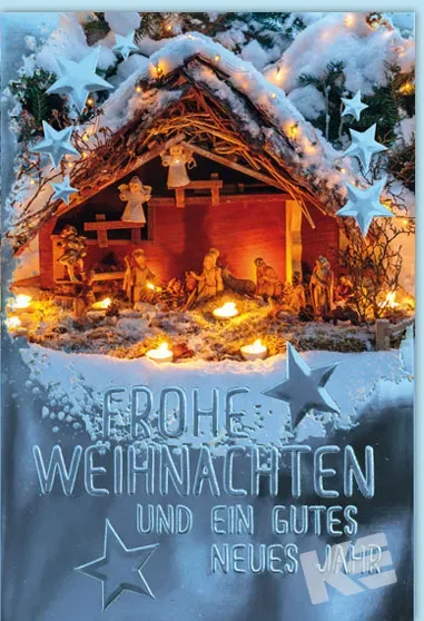 Kurt Eulzer 22-1185 kerstkaart kribbe 1 stuk
