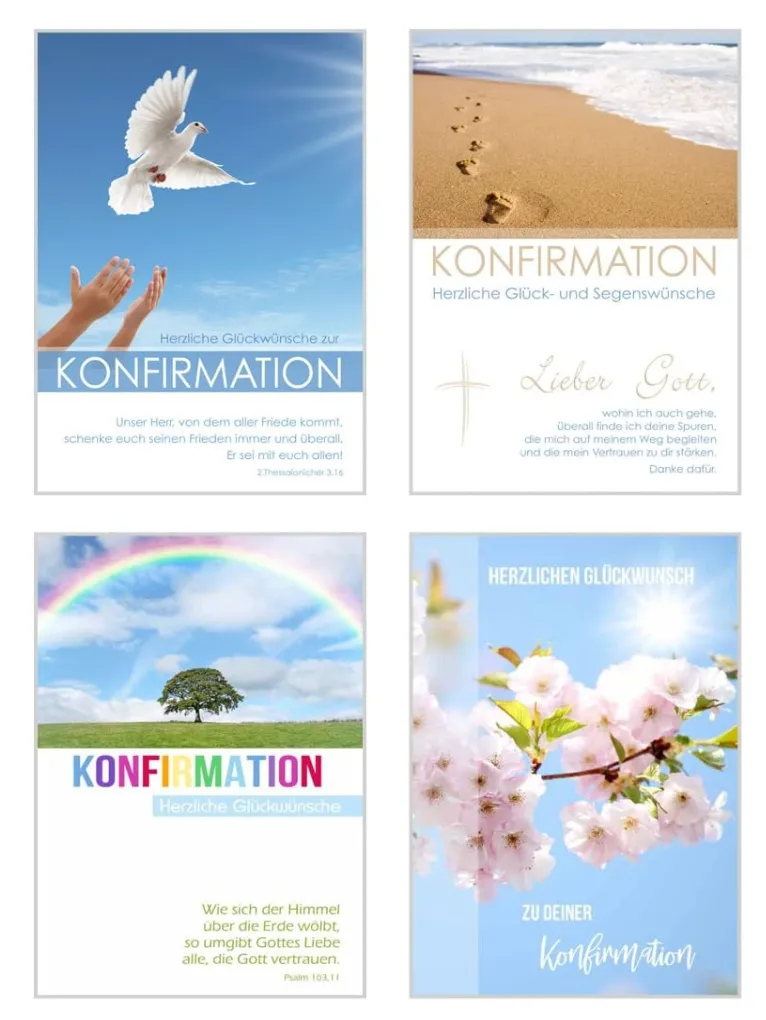 Edition Seidel 20174 belijdeniskaarten set 24 stuks met envelop