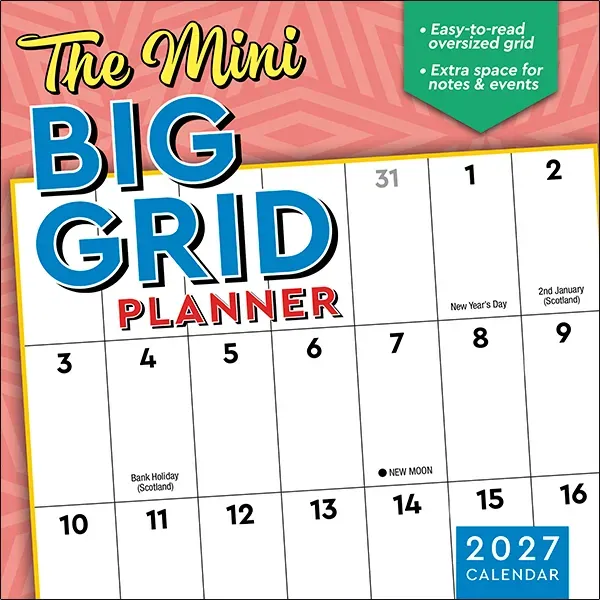 Sellers Publishing Mini Big Grid 2027 planner minikalender