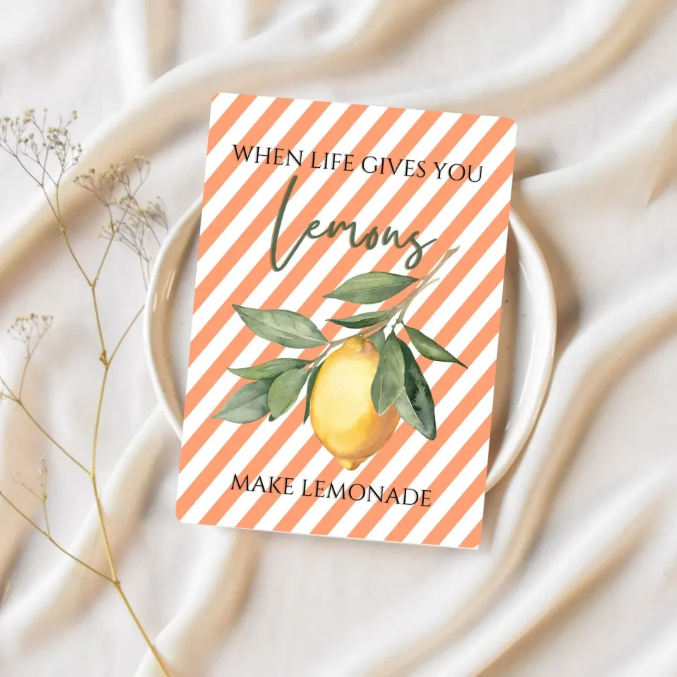 Lilly Braun Lemon 5014 postkaart fris geel