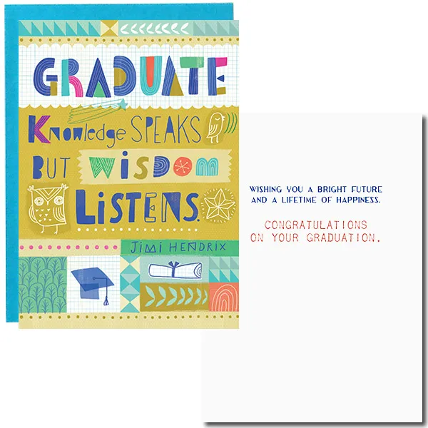 Sellers Publishing G3295S Geslaagd Kaart Hendrix Quote