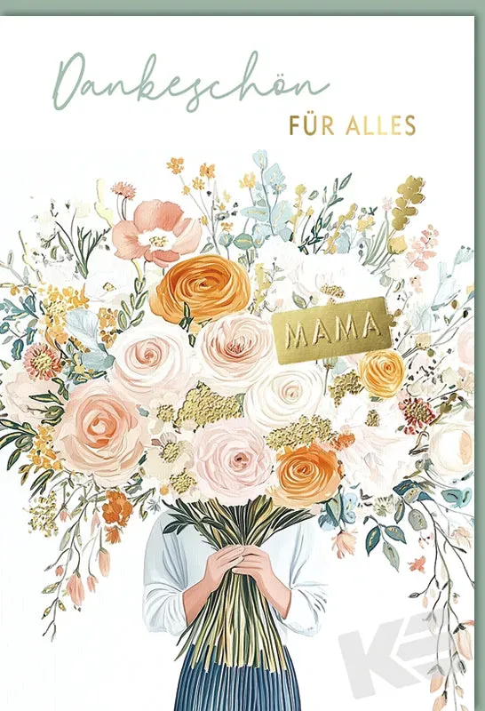 Kurt Eulzer 16-1012 Bedankkaart Bloemen Dankeschön