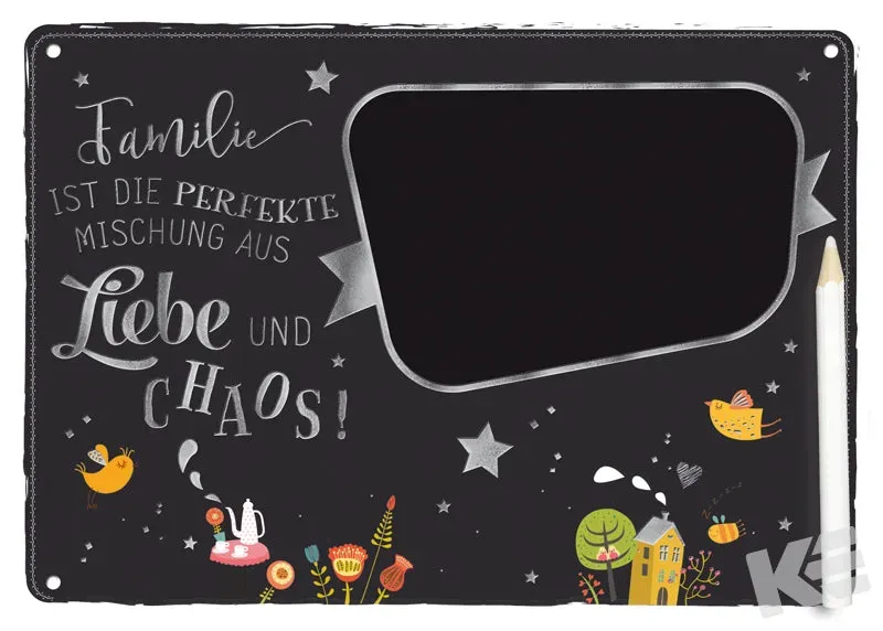 Kurt Eulzer 01-0557 krijtbord 21x15 cm met stift