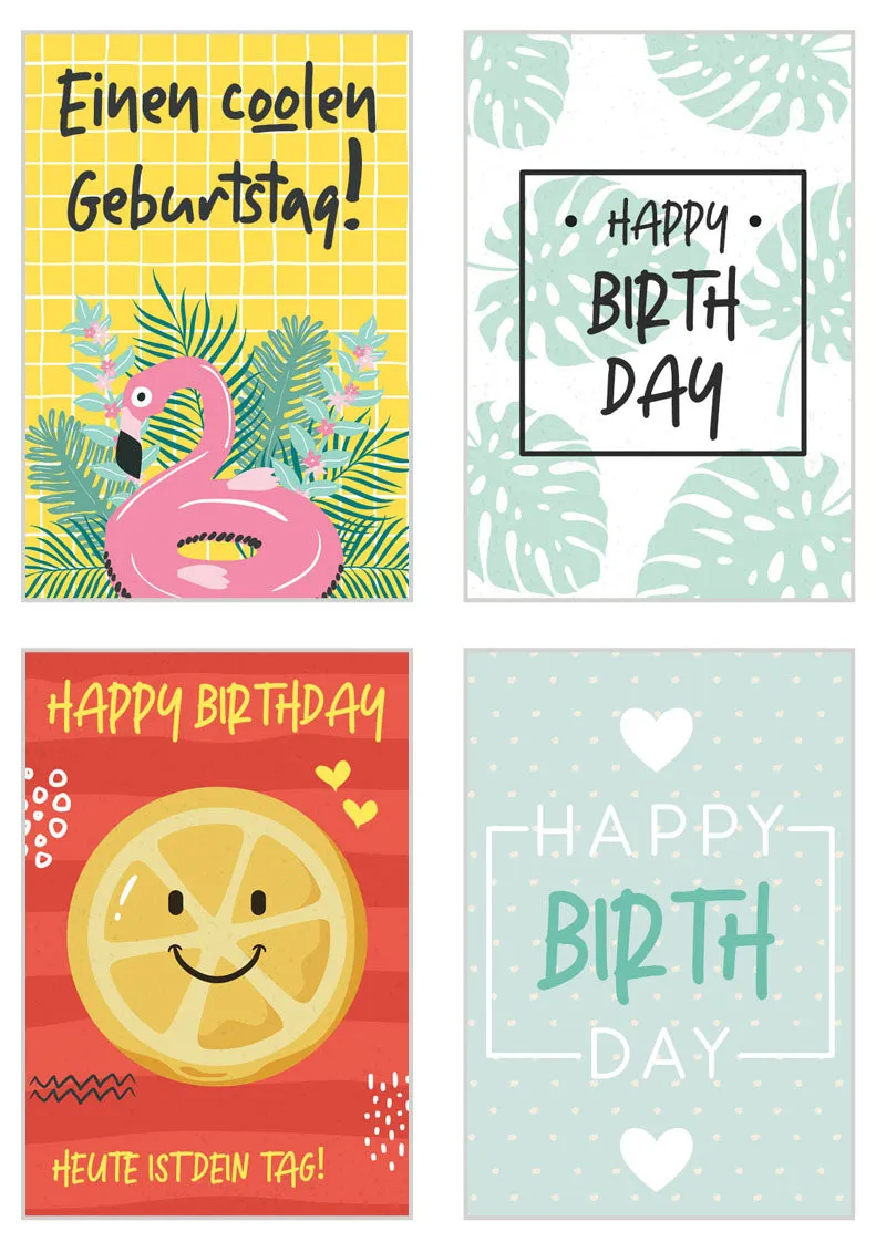 Edition Seidel 20846 verjaardagskaarten set 20 premium