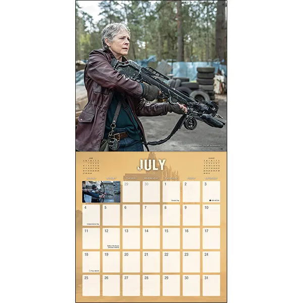 Sellers Publishing Daryl Dixon 2027 wandkalender Walking Dead