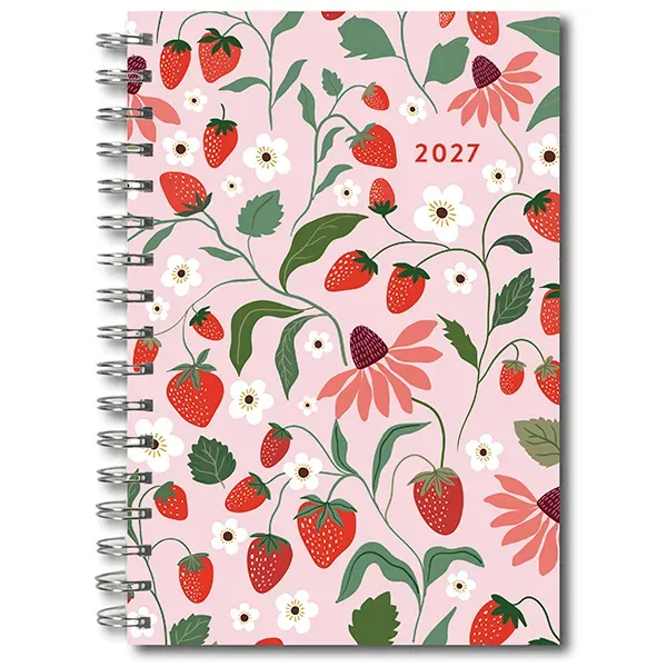 Sellers Publishing Design Essentials Strawberry Patch 2027 weekplanner 16 maanden