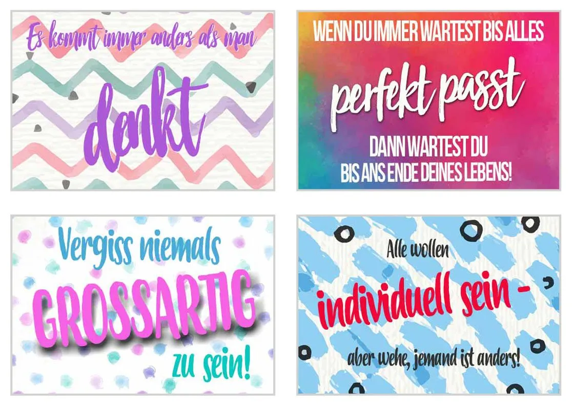 Edition Seidel spreuken postkaarten set 1 12 stuks