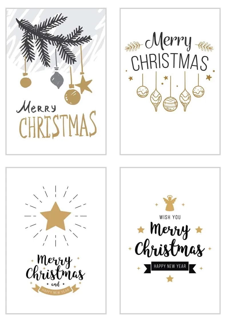 Edition Seidel Premium kerstkaarten set 20 stuks 21787 met envelop