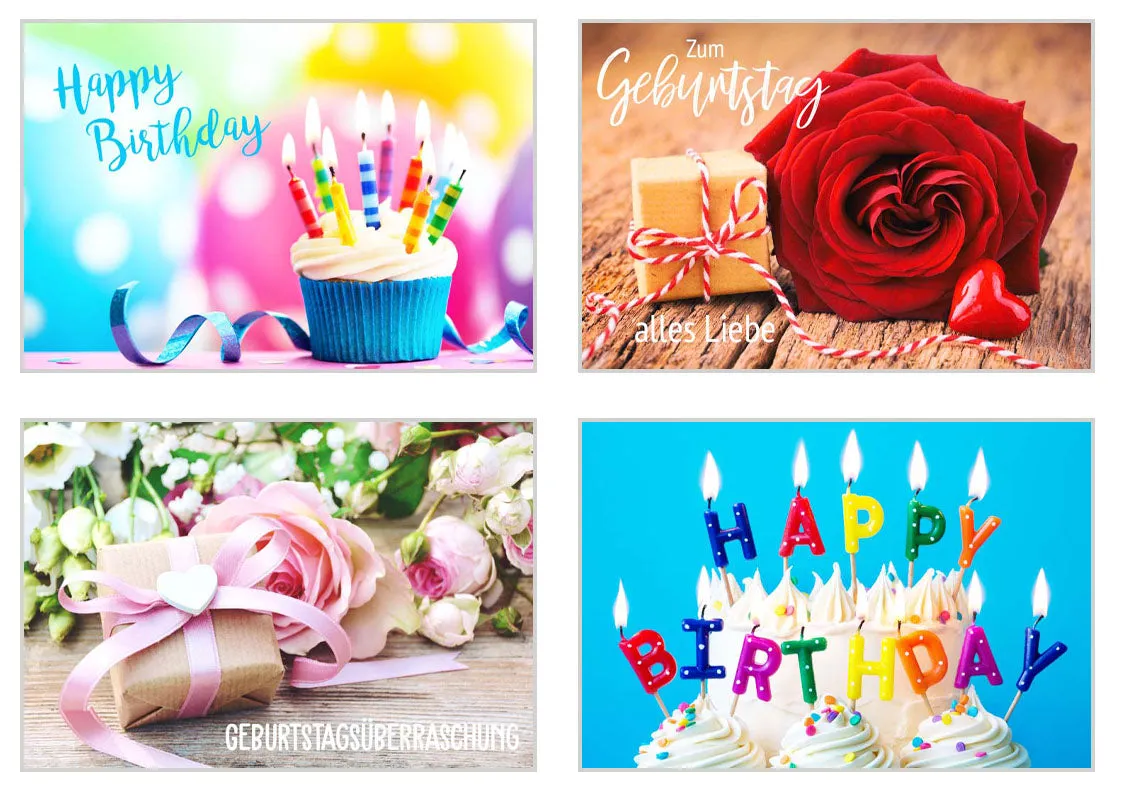Edition Seidel Premium verjaardagskaarten 20814 set 20 mix