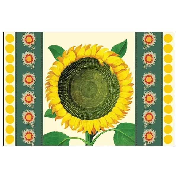 Sellers Publishing Sunflower placemats 50 stuks kleurrijk