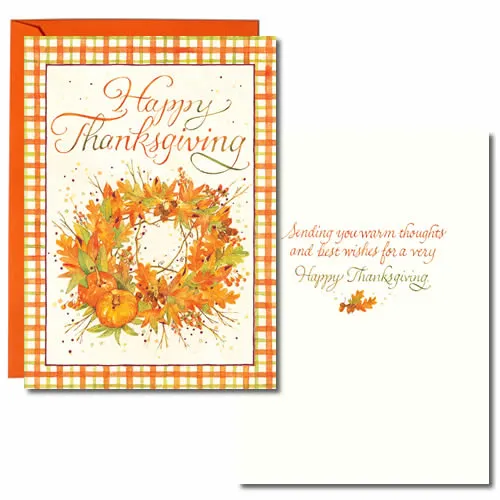Sellers Publishing Thanksgiving TG6147A kaart 3 stuks warm