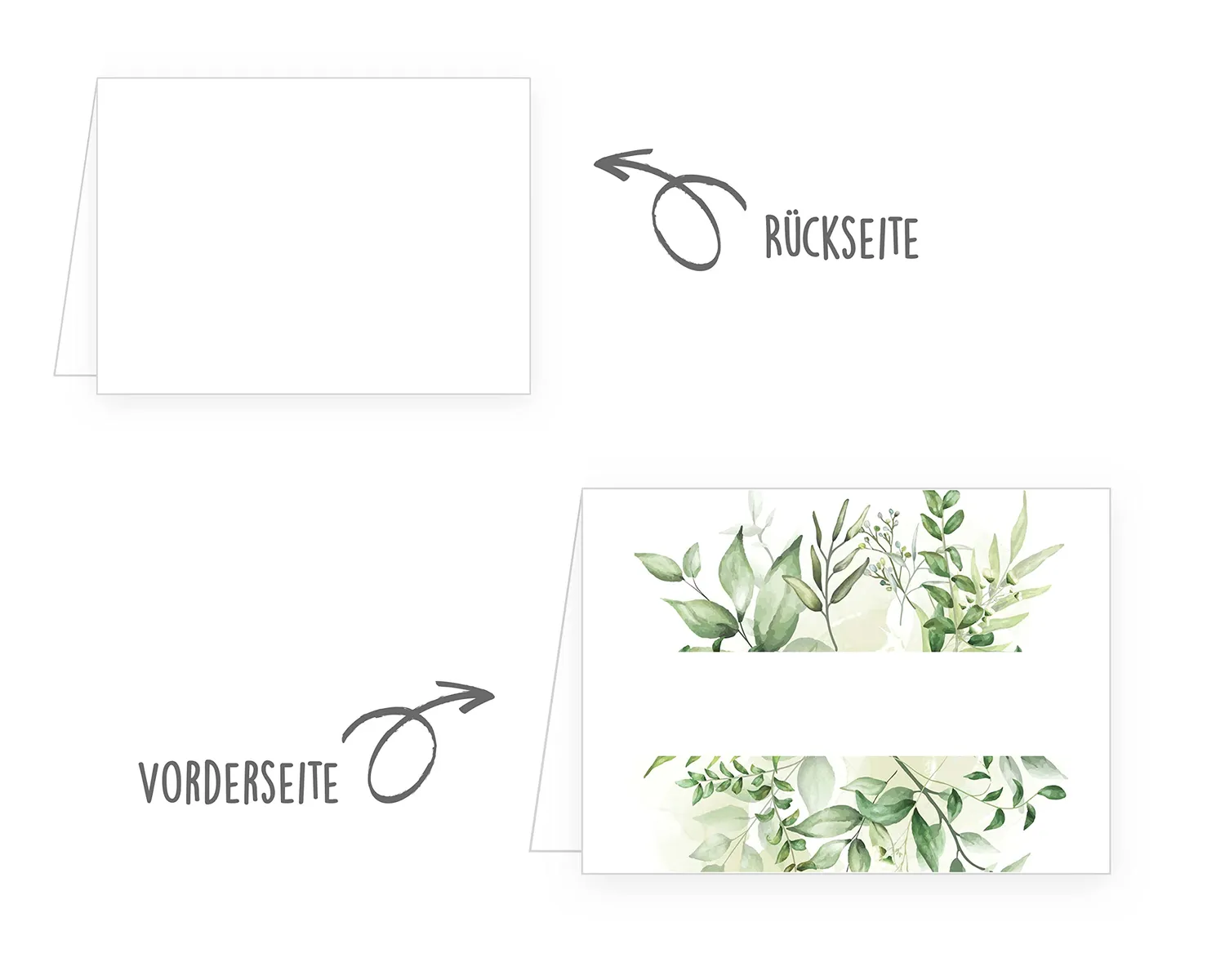 Edition Seidel 21776 tafelkaarten set 50 stuks eucalyptus