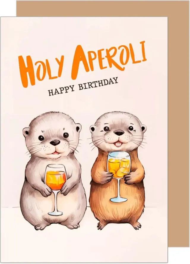 Edition Seidel G3714 verjaardagskaart Holy Aperoli