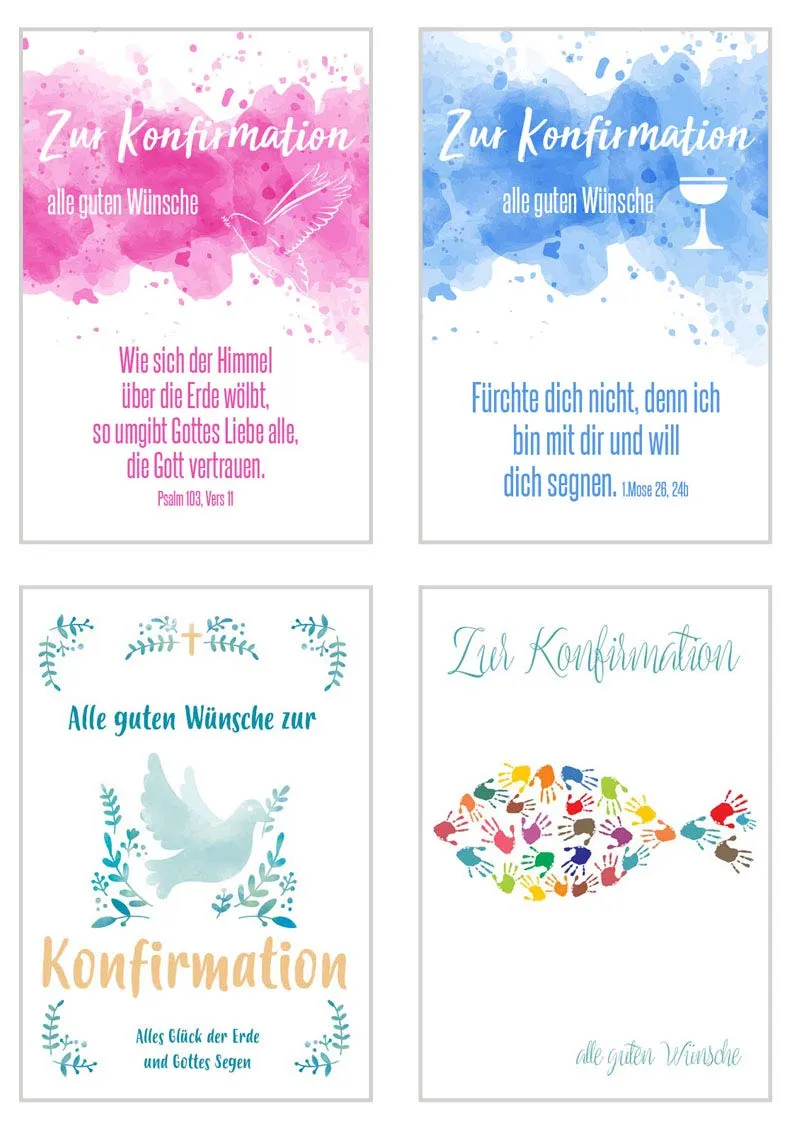 Edition Seidel Premium 20506 belijdeniskaarten 24 stuks envelop