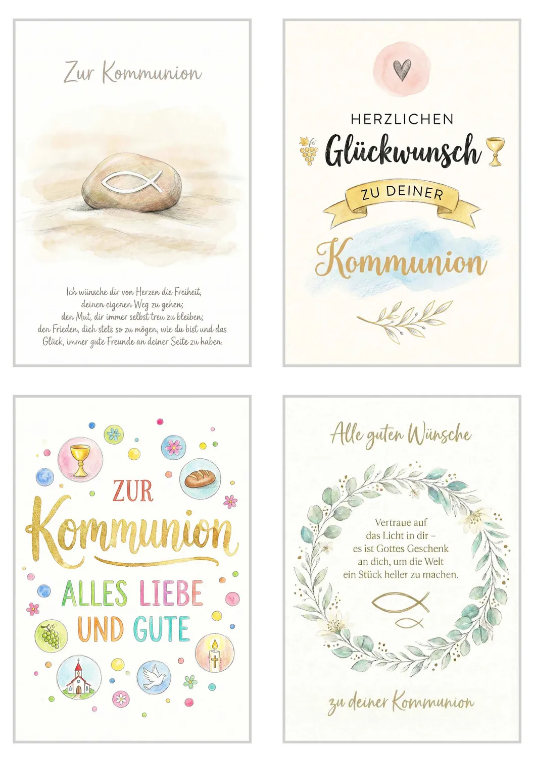 Edition Seidel 33002 communiekaarten set 12 stuks foto