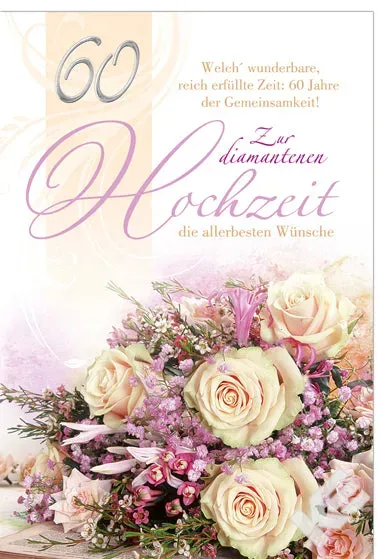 Kurt Eulzer 73-1213 wenskaart diamanten huwelijk