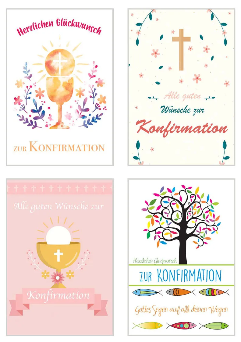 Edition Seidel 20511 confirmatiekaarten set 12 met envelop