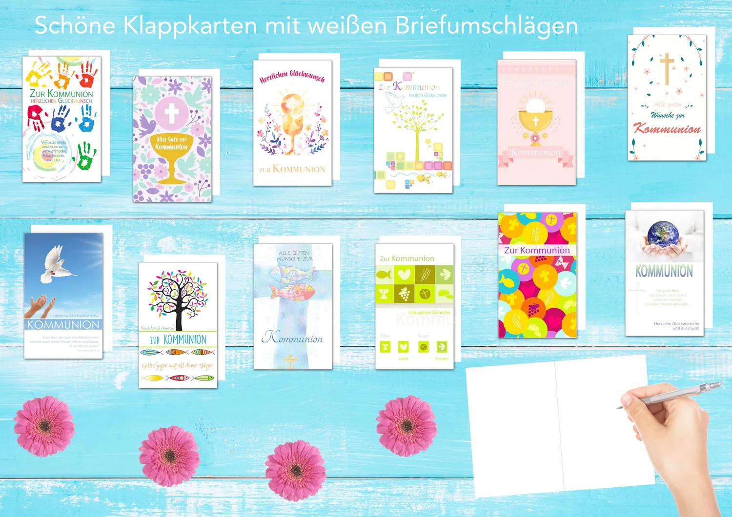 Edition Seidel 20517 communiekaarten set 12 met envelop