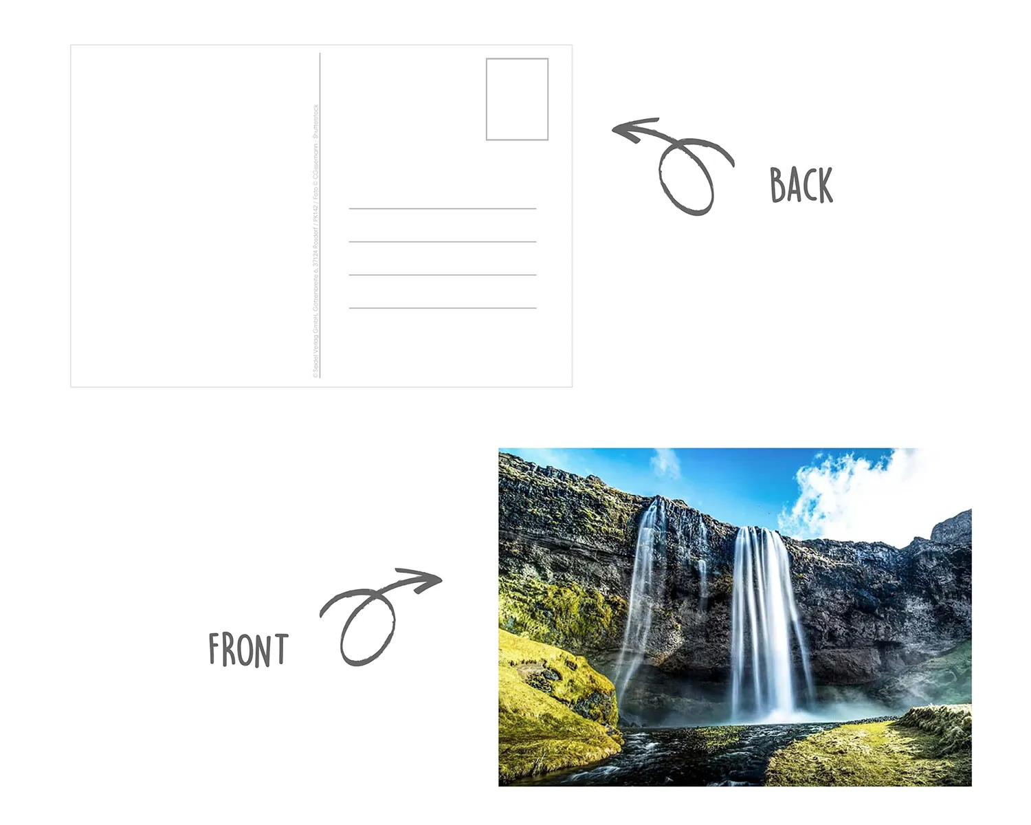 Edition Seidel landschappen postkaarten set 50 natuur