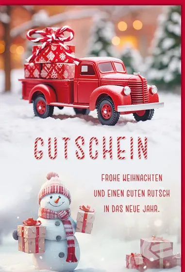 Kurt Eulzer 23-1101 cadeaukaart kerst 1 stuk sneeuwpop