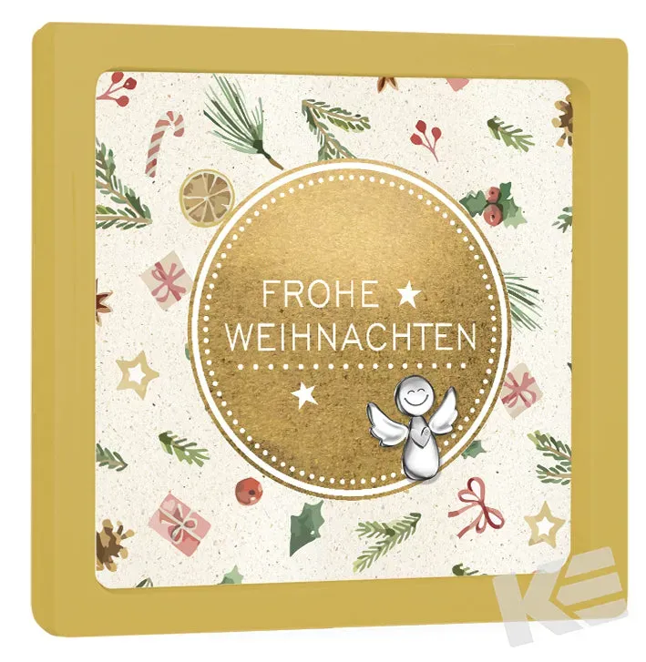 Kurt Eulzer 01-0259 fotolijstje 10x10 cm geel 2 stuks hanger