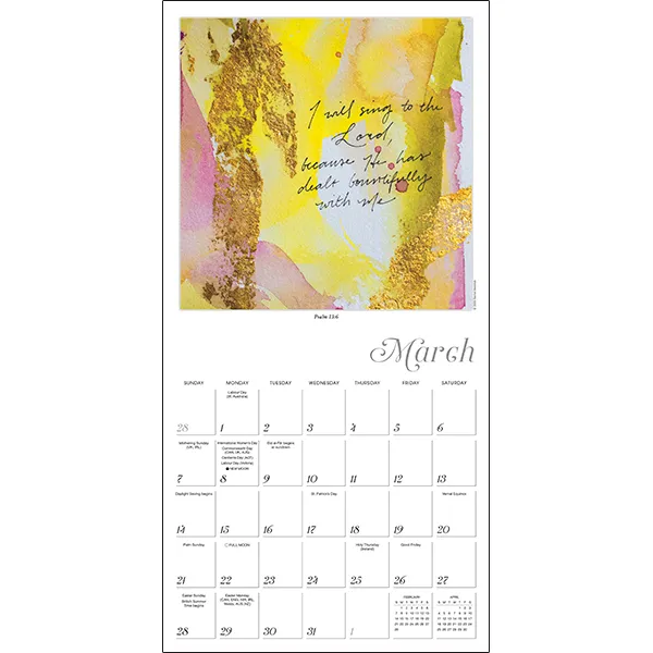 Sellers Publishing Bless This Year 2027 wandkalender christelijk