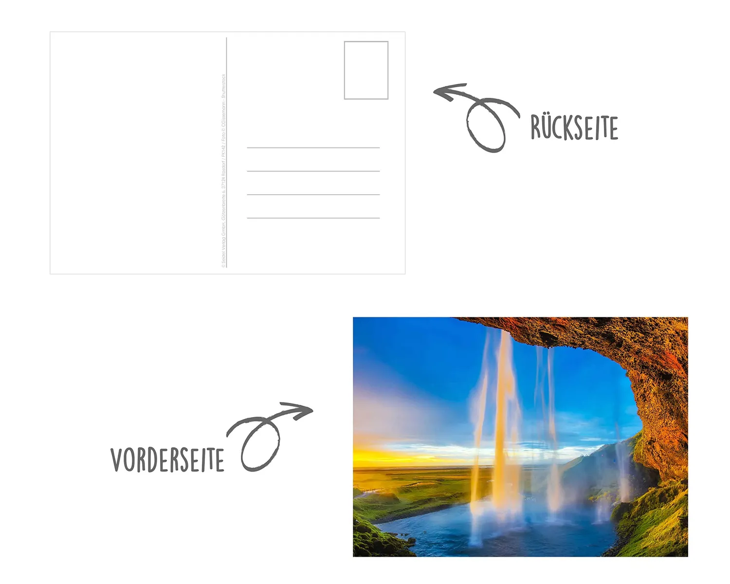 Edition Seidel Premium landschap postkaarten 20237 set van 25