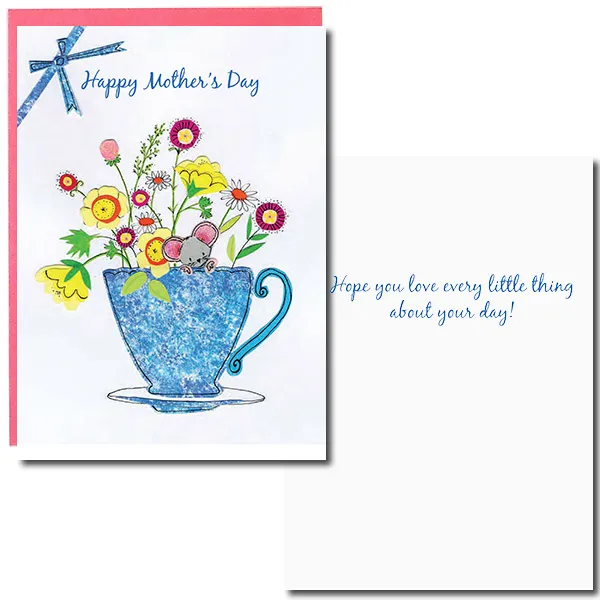 Sellers Publishing Mother's Day M6869D moederdagkaarten 4-pack