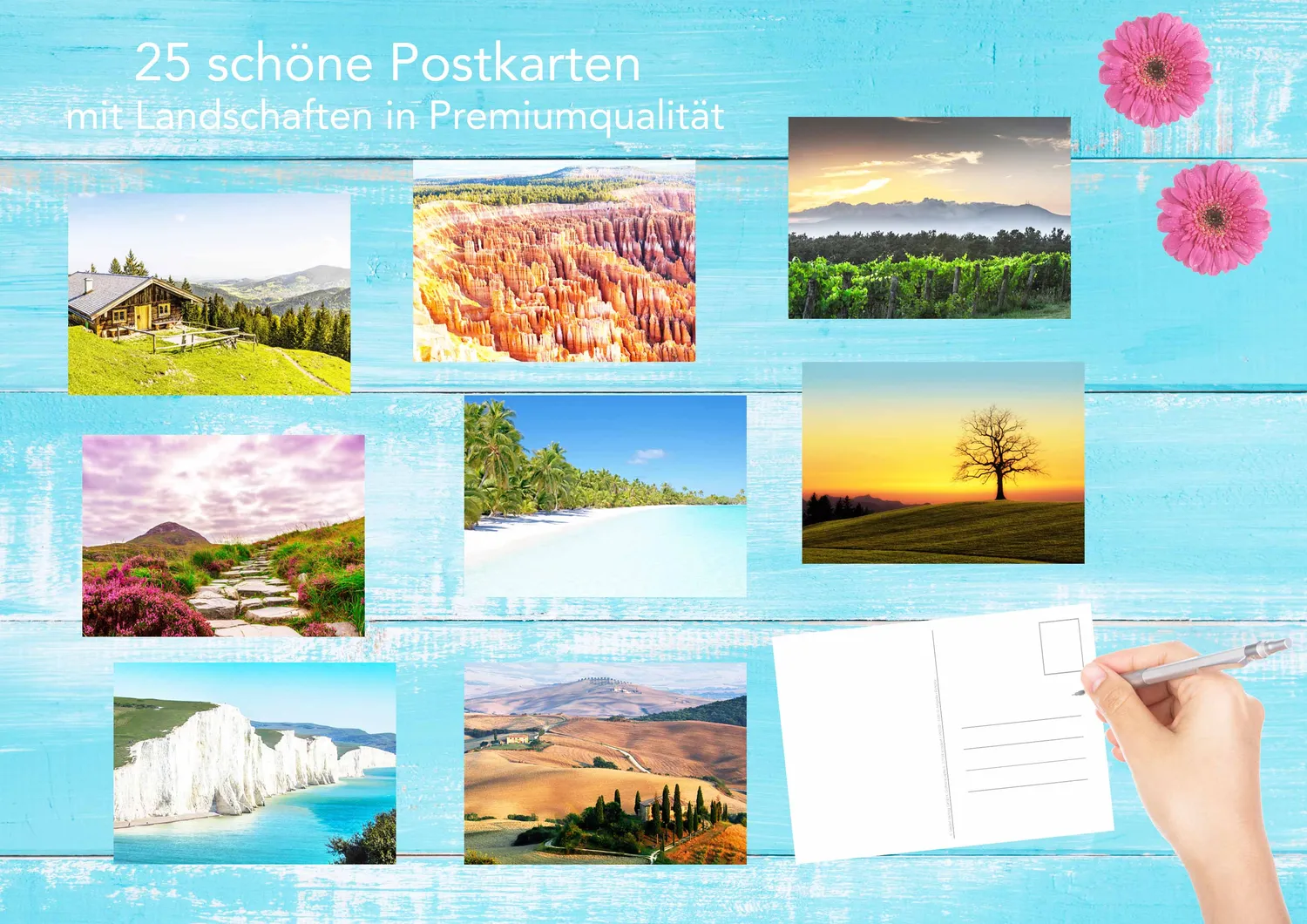 Edition Seidel 20239 landschap postkaarten set 100 natuur