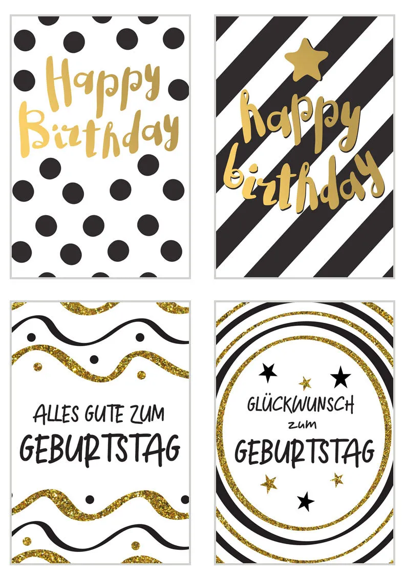 Edition Seidel 20365 verjaardagskaarten set 20 met envelop