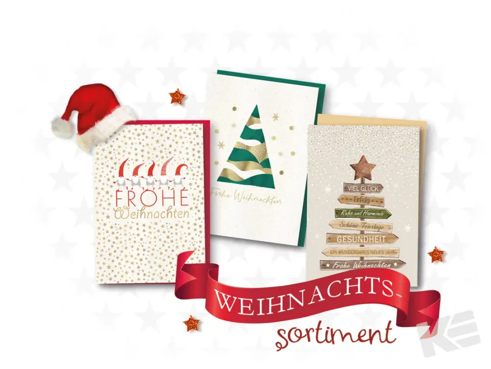 Kurt Eulzer 22-2864 Green Christmas kerstkaarten 192 stuks