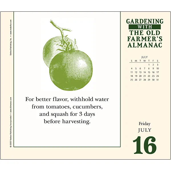 Sellers Publishing Old Farmer’s Almanac tuinkalender 2027