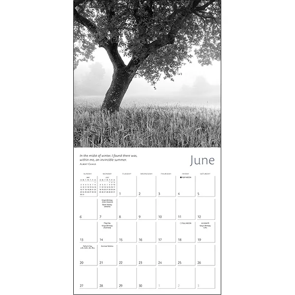 Sellers Publishing The Zen of Nature Wandkalender 2027