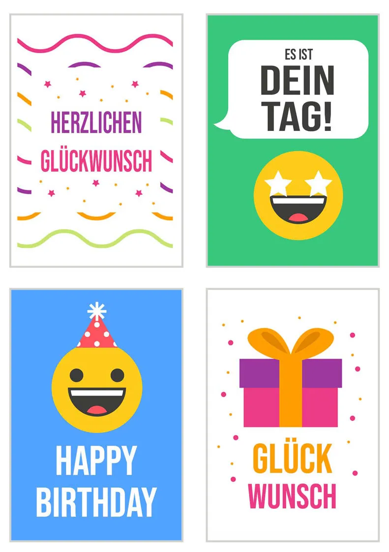 Edition Seidel Premium verjaardagskaart 20810 set van 20 met envelop