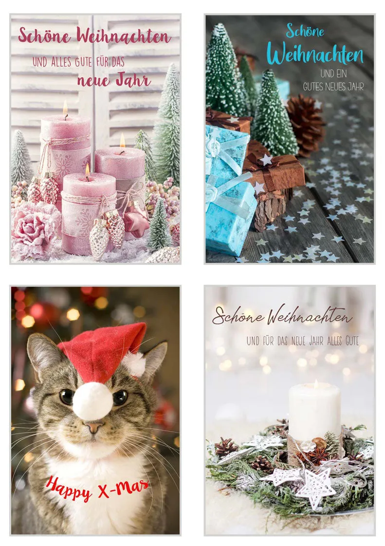 Edition Seidel Premium kerstkaarten 21110 set 20 met envelop zonder tekst