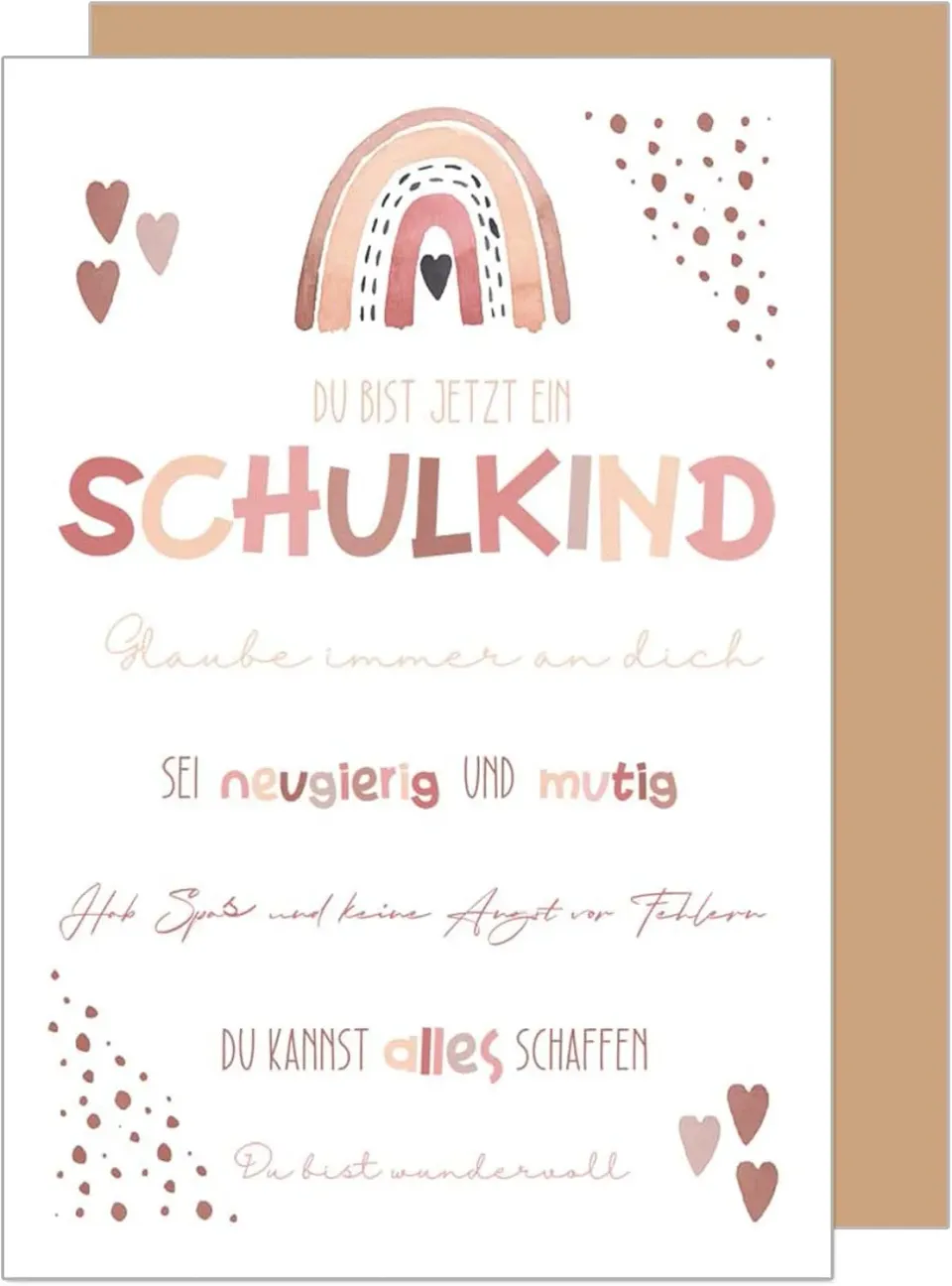 Edition Seidel Premium ES155 inschulingskaart roze meisje