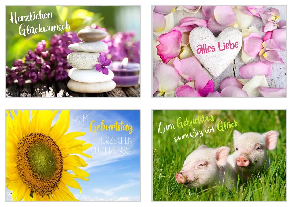 Edition Seidel SW02 verjaardagskaarten set 20 met envelop