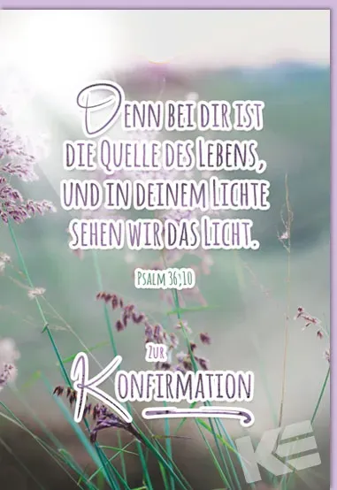 Kurt Eulzer 11-1216 confirmatiekaart wei bloemengras