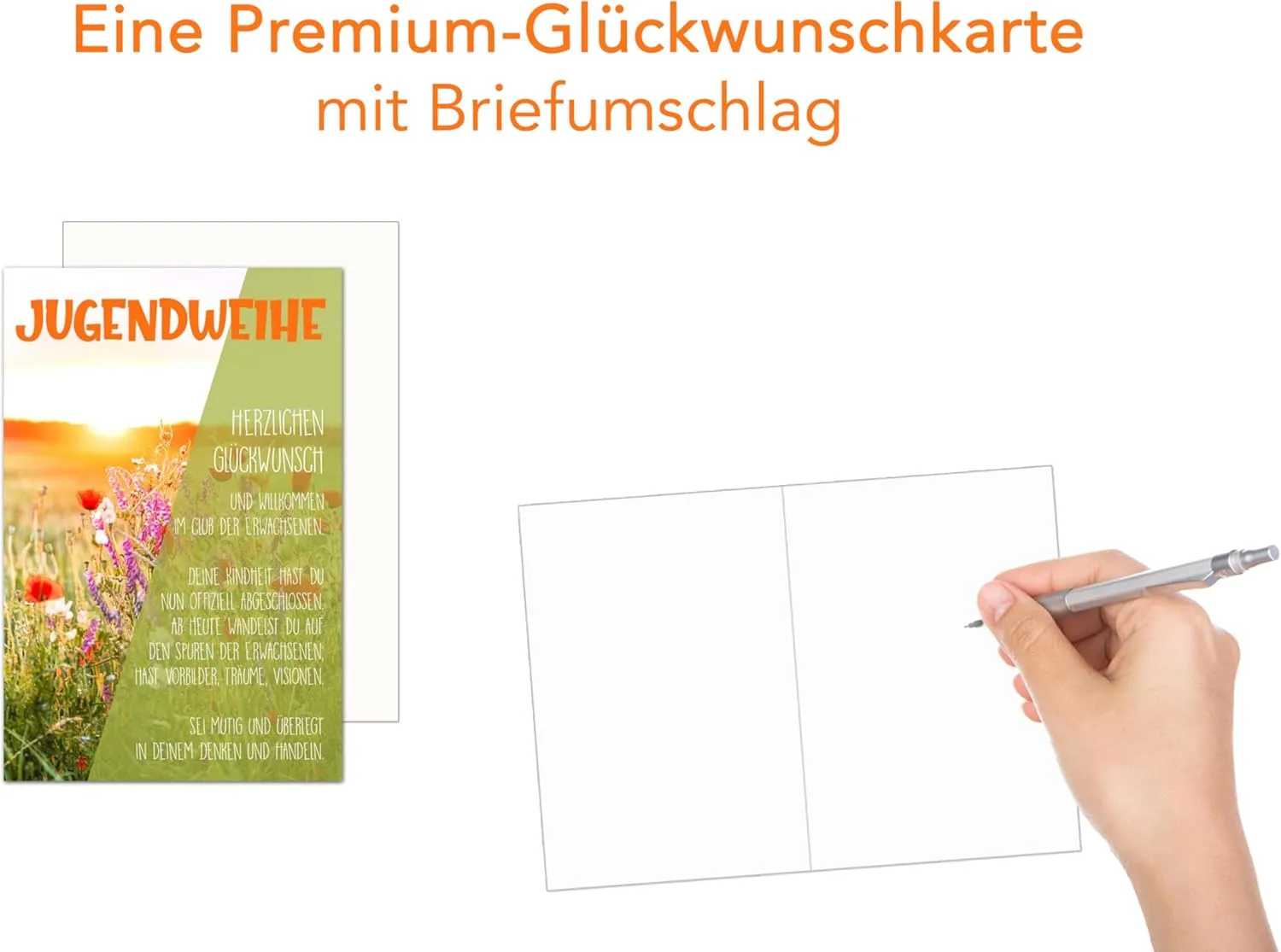 Edition Seidel Premium JW138 SW024 jeugdwijdingkaart bloemen