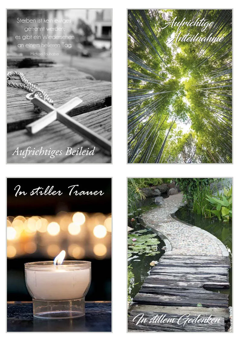 Edition Seidel 20196 rouwkaarten set 12 met envelop