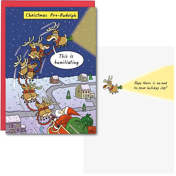 Sellers Publishing C4127S kerstkaarten grappig Pre-Rudolph