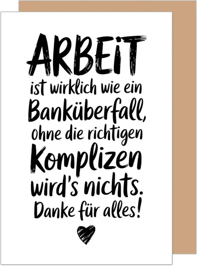 Edition Seidel AS151 afscheidskaart bedankt met envelop